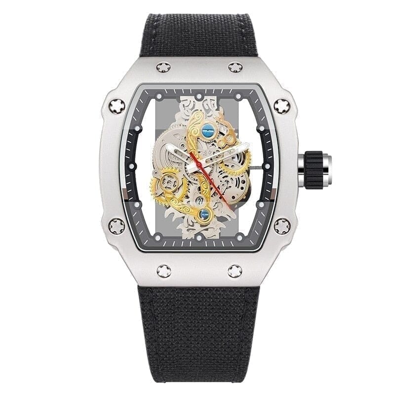 Skeleton Mech Men's-Watch with Skelett-Dial