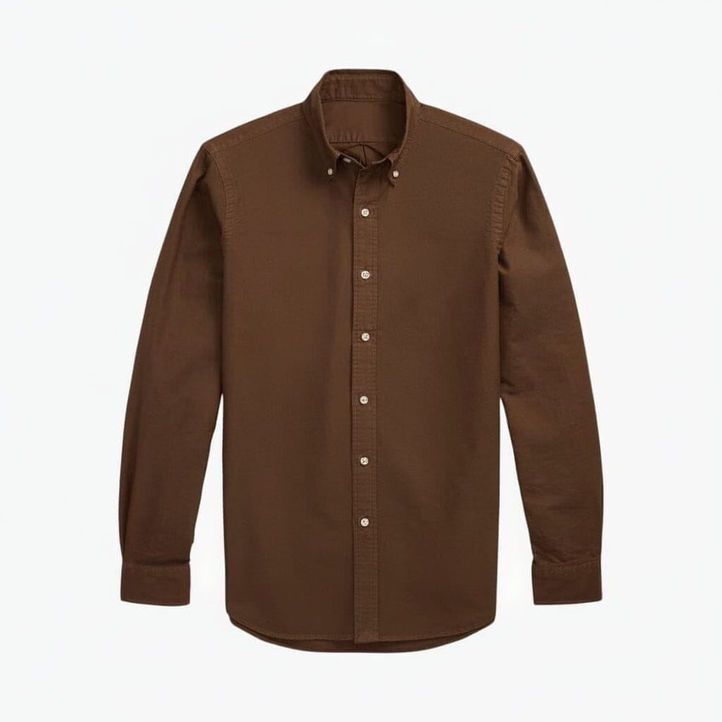 Slim Fit Oxford Shirt - Garment-Dyed