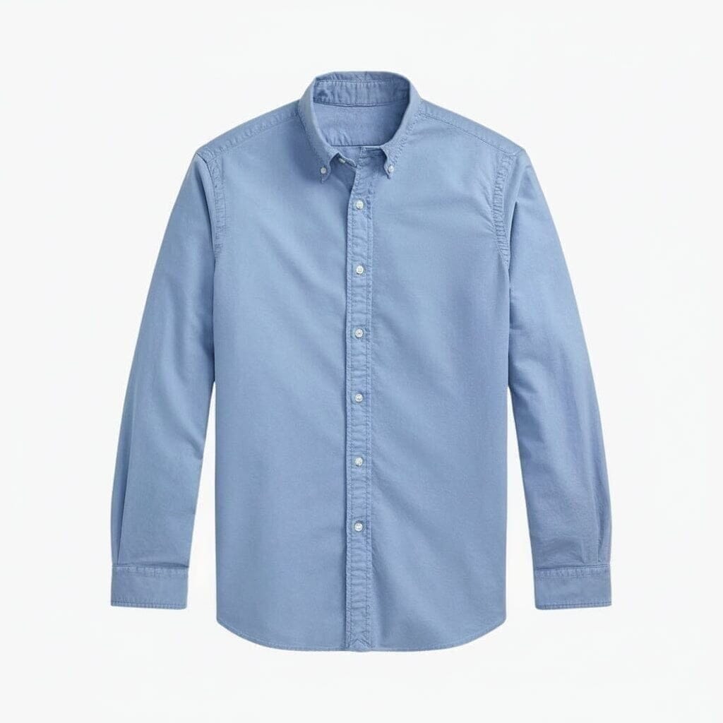 Slim Fit Oxford Shirt - Garment-Dyed