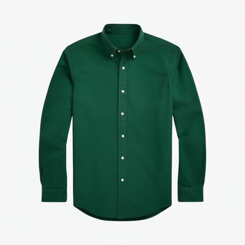 Slim Fit Oxford Shirt - Garment-Dyed