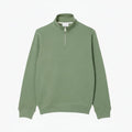 Sweatshirt with Zipper and High Collar
