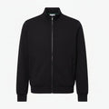 Sweatshirt with Zipper and High Collar