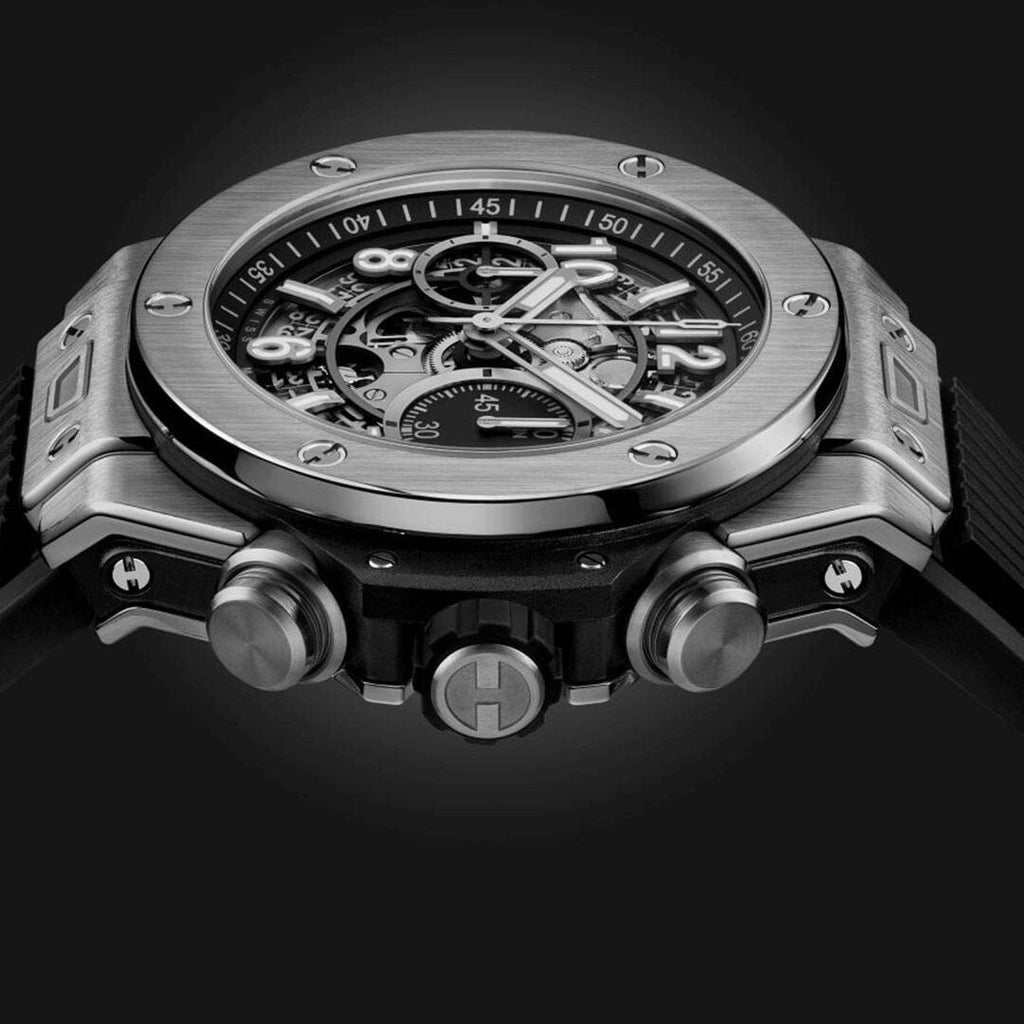 Unico Silver Black 44mm Men's Chronograph