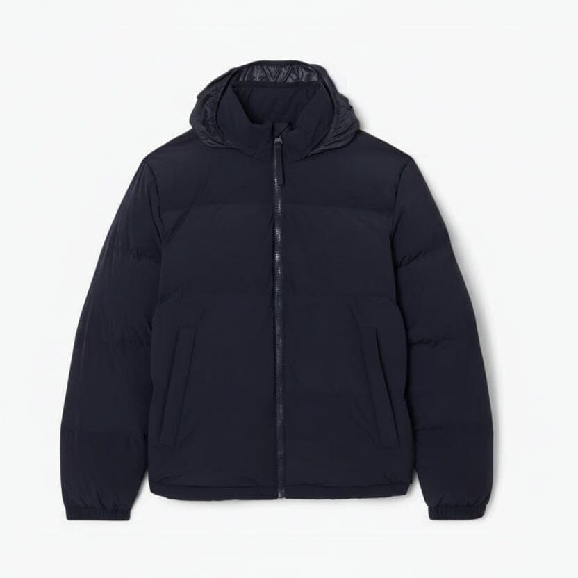 Water-Repellent Down Jacket with Hood