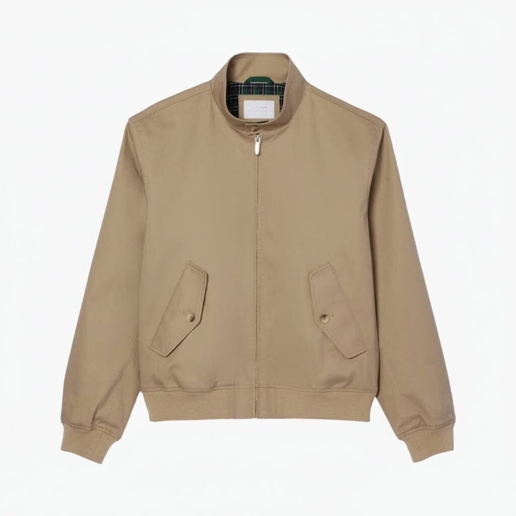 Water-Repellent Twill Harrington Jacket