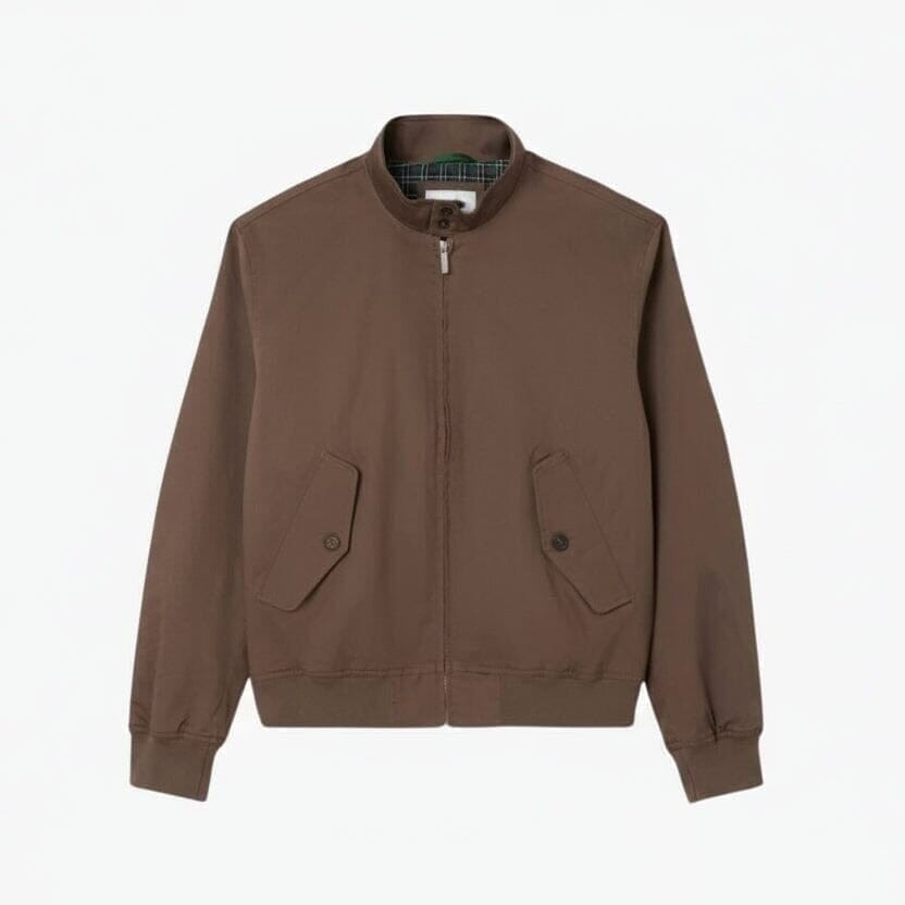 Water-Repellent Twill Harrington Jacket