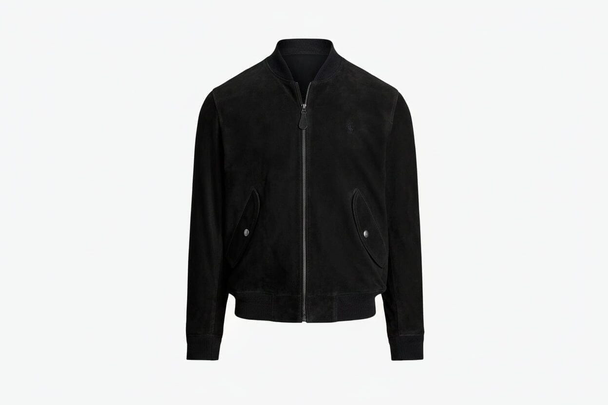 Suede Bomber Jacket