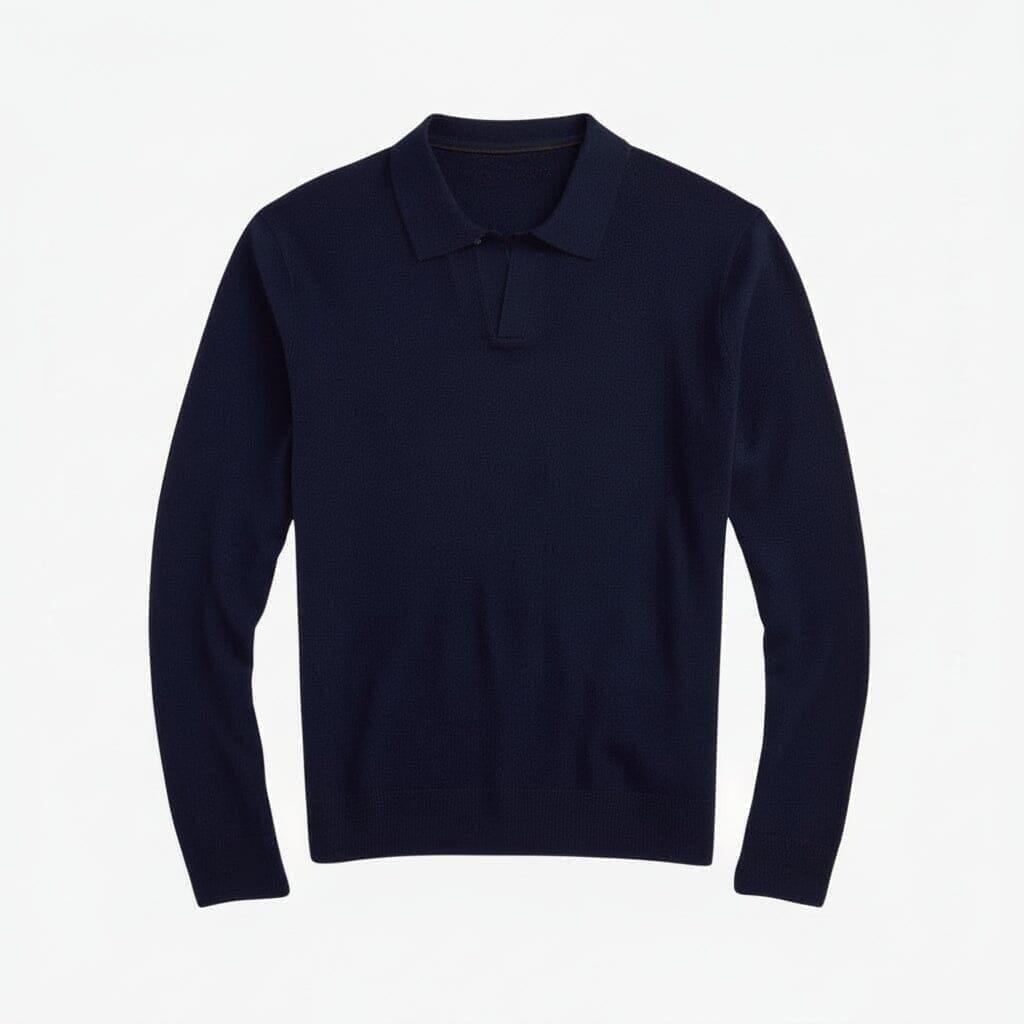 Wool-Sweater with Johnny-Collar