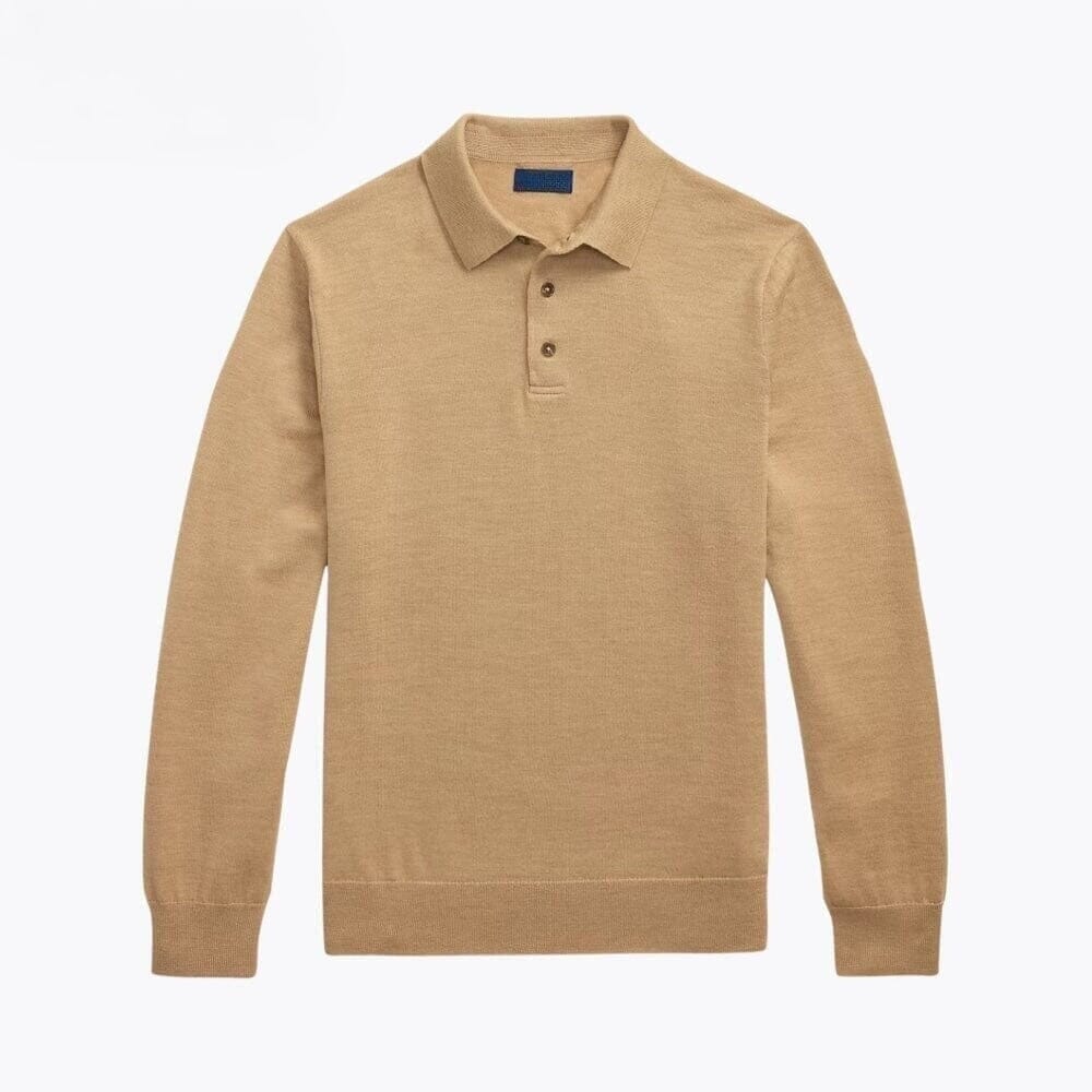 Wool-Sweater with Polo-Collar