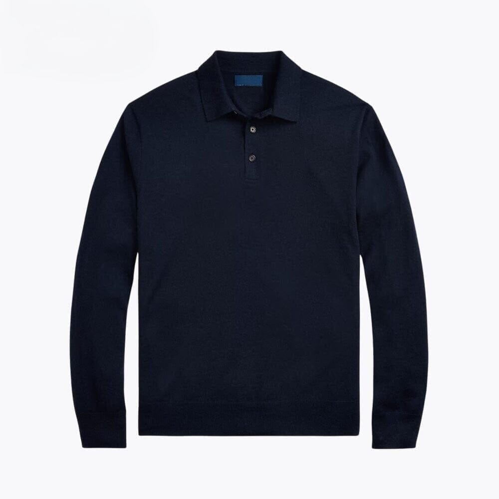 Wool-Sweater with Polo-Collar