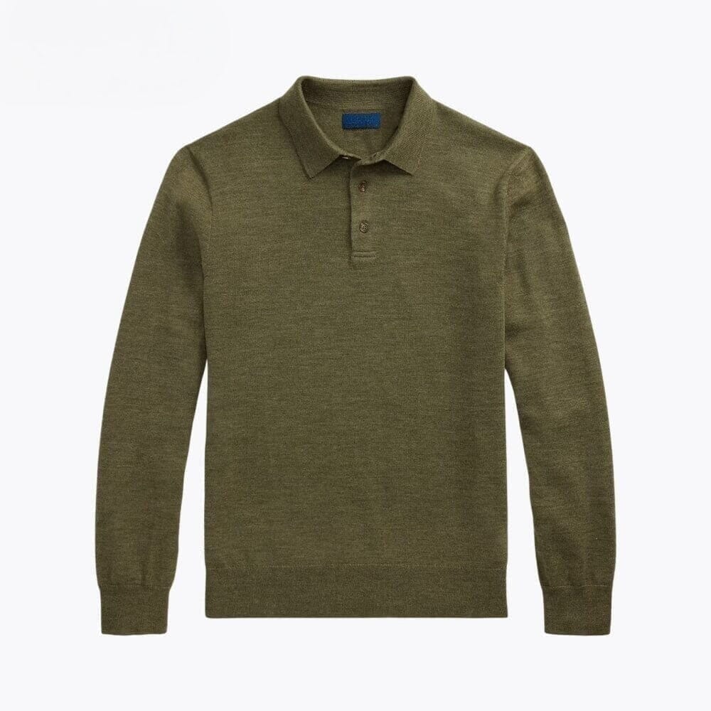 Wool-Sweater with Polo-Collar