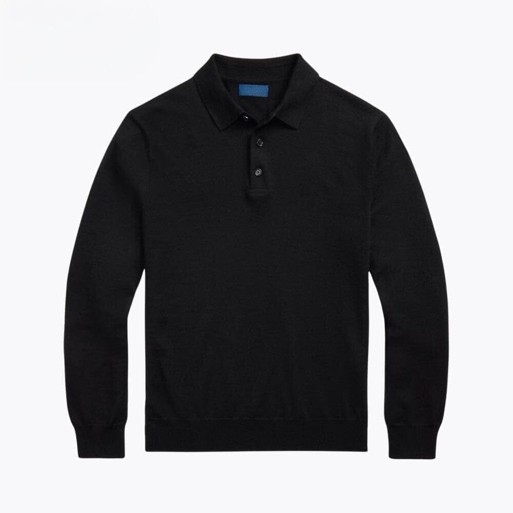 Wool-Sweater with Polo-Collar