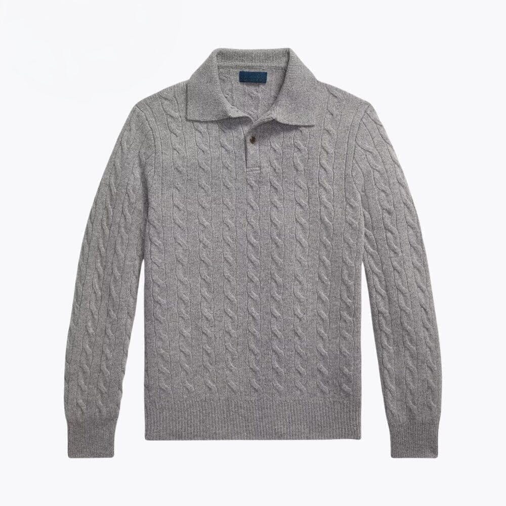 Wool-Cashmere Cable Knit-Sweater