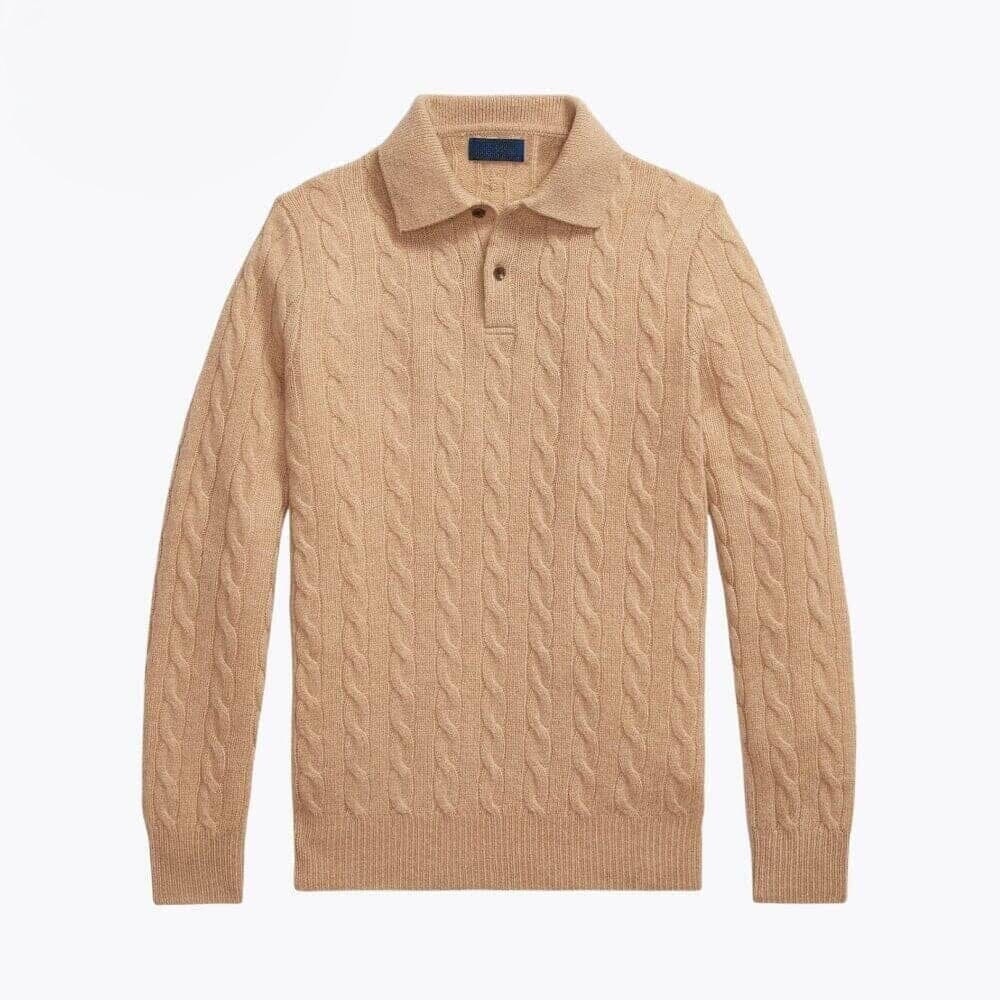 Wool-Cashmere Cable Knit-Sweater